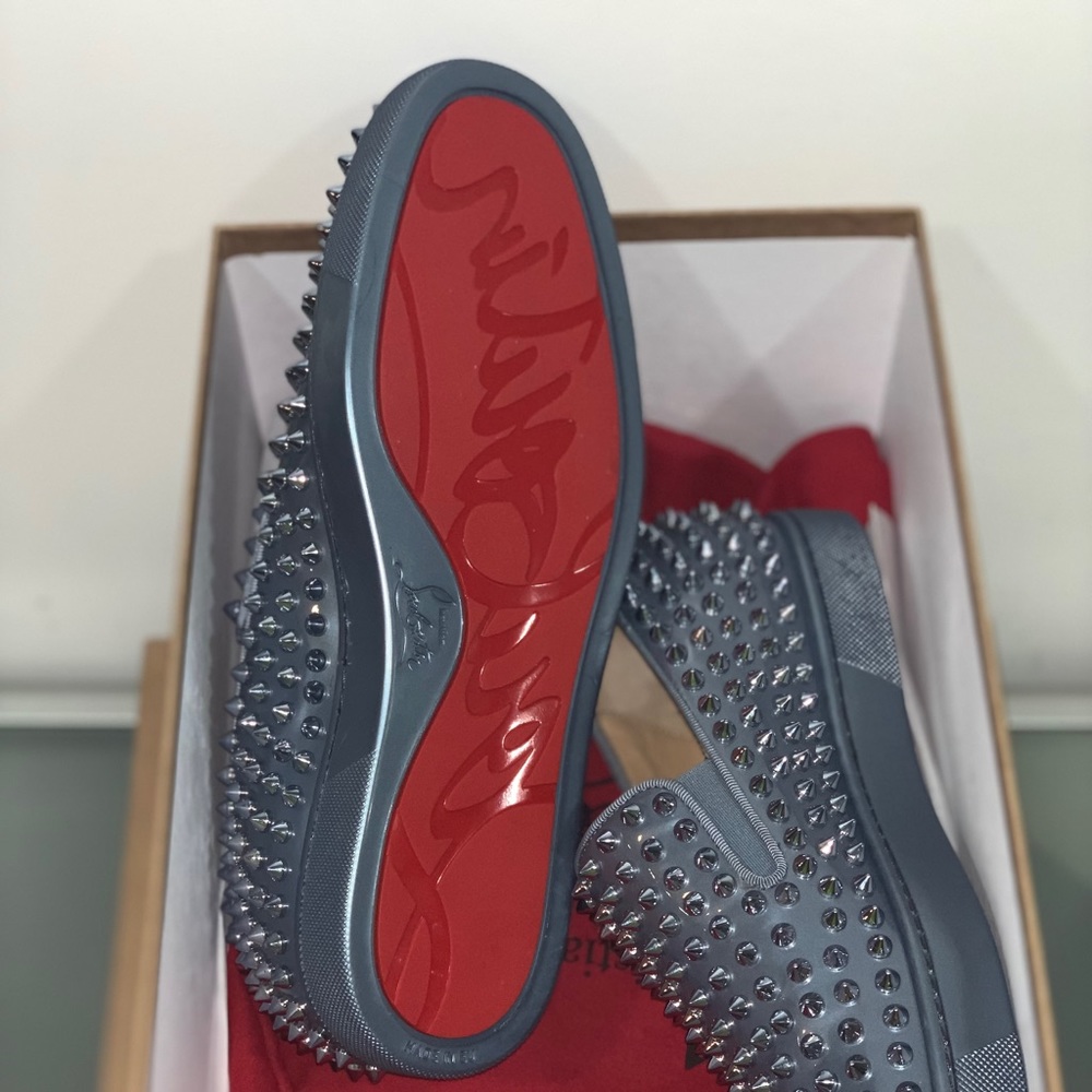 CHRISTIAN LOUBOUTIN ROLLER-BOAT FLAT METAL PATENT